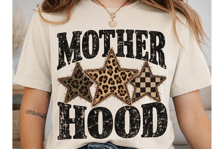 Motherhood Stars PNG Sublimation Design example image 1