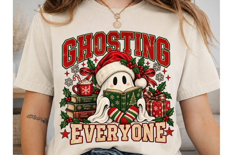 Ghosting Everyone Christmas PNG Sublimat