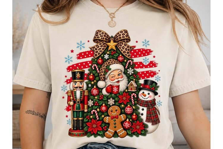 Christmas Tree PNG Sublimation Design example image 1