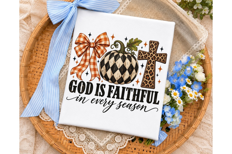 God Is Faithful Every Season PNG Shirt