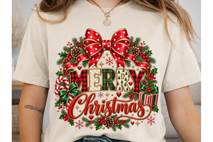 Merry Christmas PNG Sublimation Design