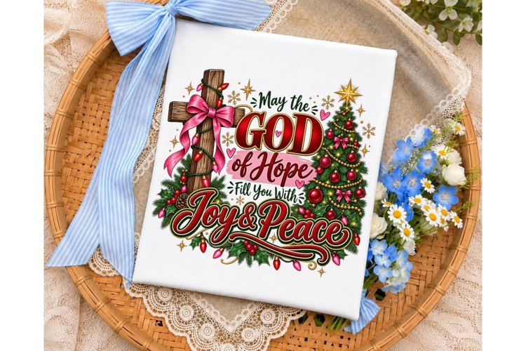 God of Hope Christmas PNG Sublimation De
