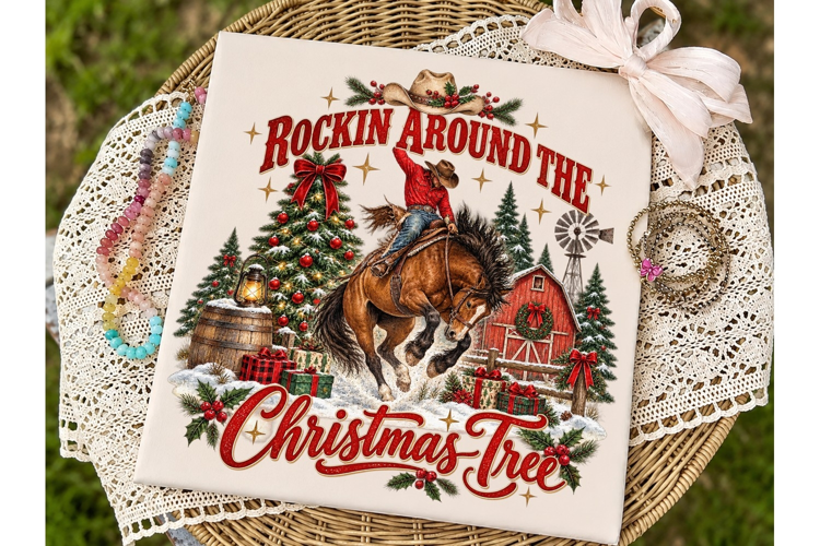 Rockin Around Christmas Tree PNG Shirt