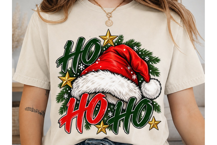Ho Ho Ho Santa PNG Sublimation Design