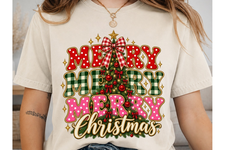 Merry Holly Berry Christmas PNG Sublimat