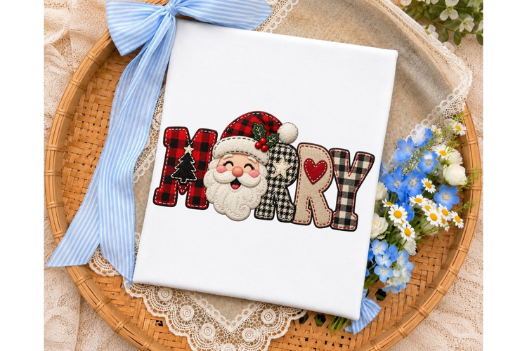 Merry Santa PNG Sublimation Design