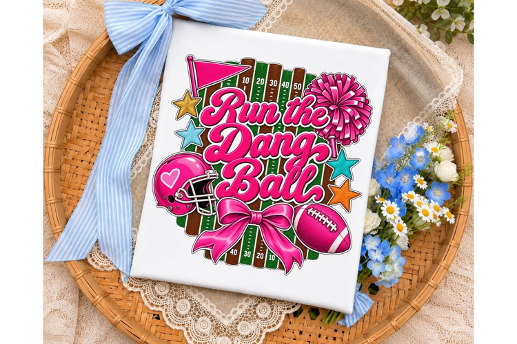 Run the Dangl Ball PNG Sublimation Desig