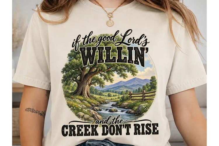 Good Lord Willing Creek PNG Sublimation