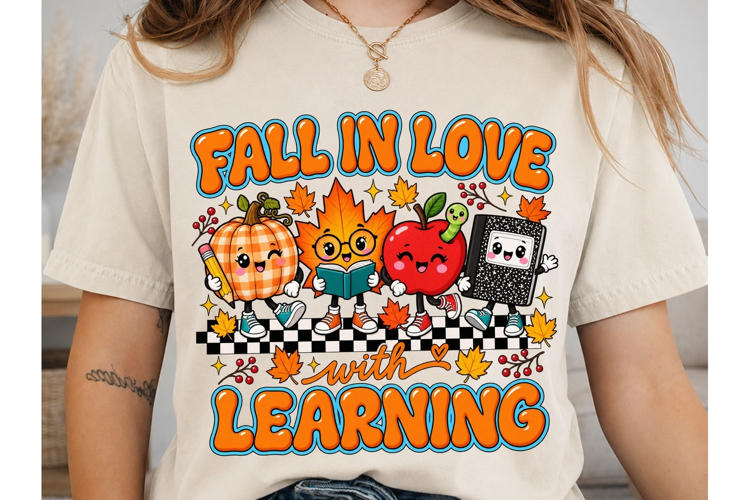 Fall in Love with Learning PNG Sublimati
