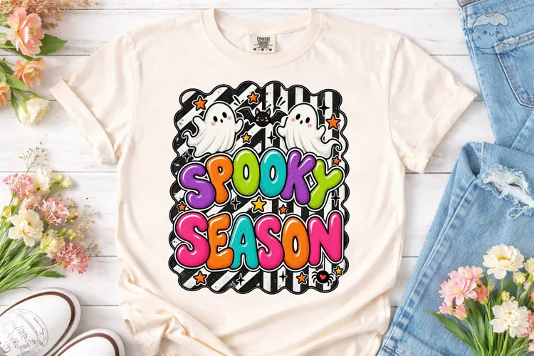 Spooky Season Halloween PNG Shirt Design