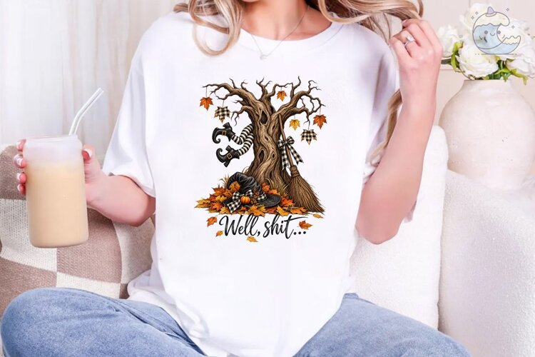 Fall Tree Well Shit PNG Sublimation example image 1
