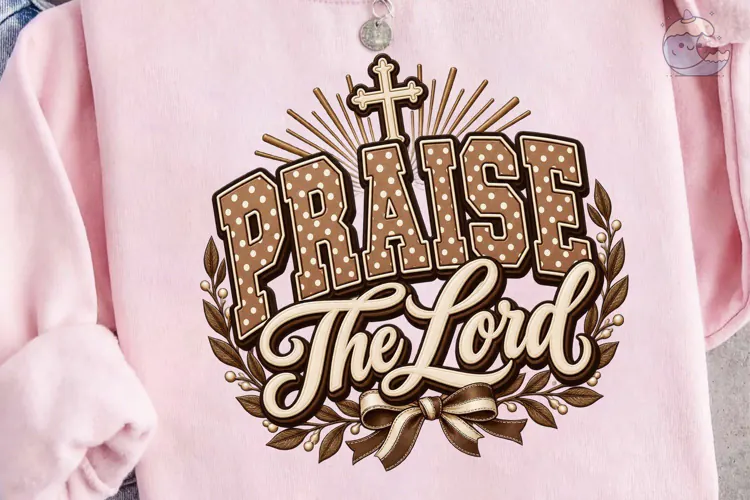 Praise The Lord PNG Sublimation Design