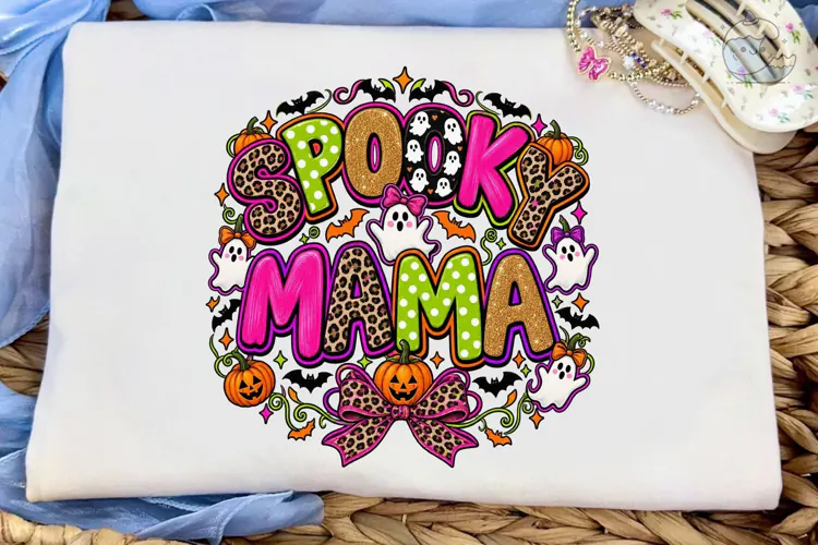 Spooky Mama Halloween PNG Sublimation
