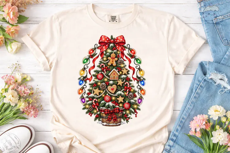 Christmas Tree Ornament PNG Sublimation