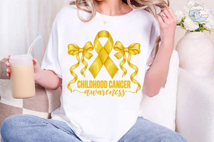 Childhood Cancer Awareness PNG Sublimati