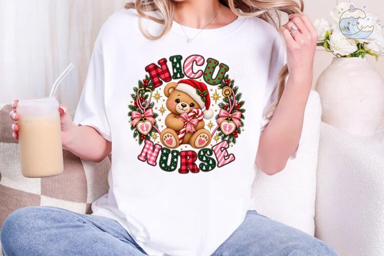 NICU Hours Teddy Bear PNG Sublimation De example image 1