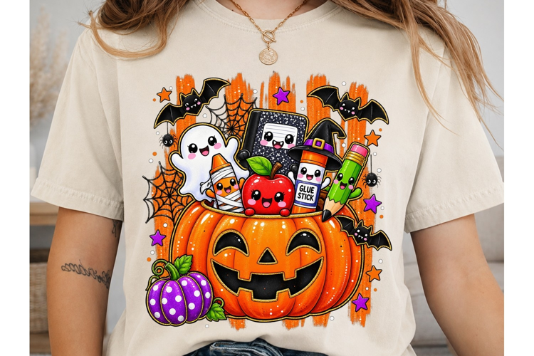 Halloween Kawaii Pumpkin PNG Sublimation