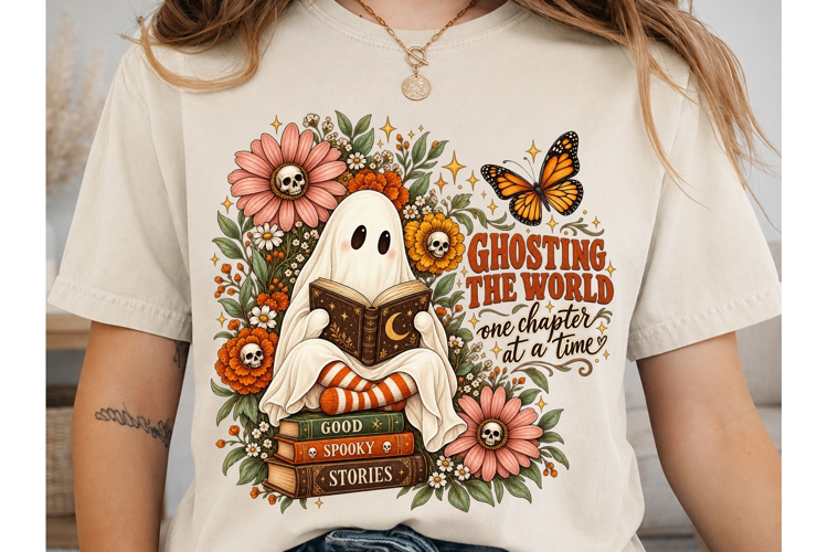 Ghosting The World PNG Shirt Design