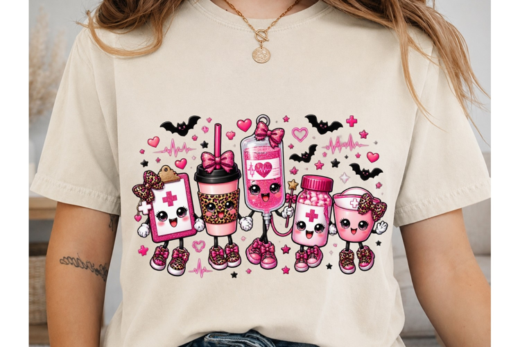 Cute Medical Characters PNG Shirt Design