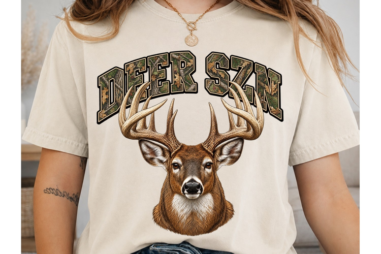 Deer Skin PNG Sublimation Shirt Design