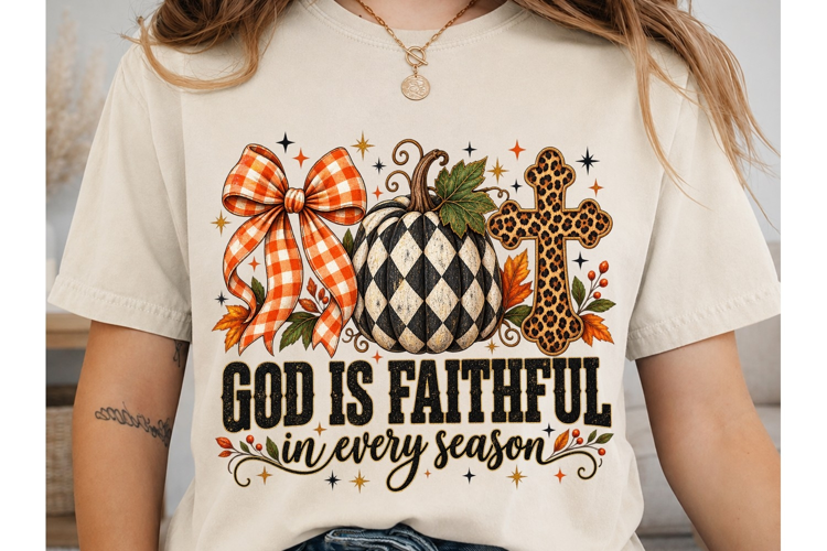 God Is Faithful Every Season PNG Sublima