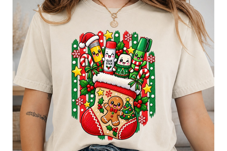 Christmas Kawaii PNG Sublimation Design