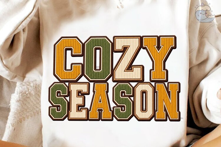 Cozy Season PNG Sublimation Shirt Design example image 1