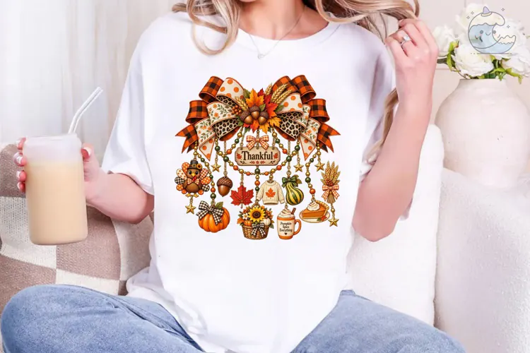 Thankful Autumn PNG Sublimation Design