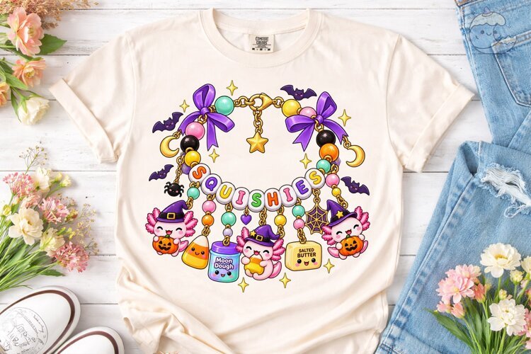 Squishy Halloween Charm PNG Sublimation example image 1