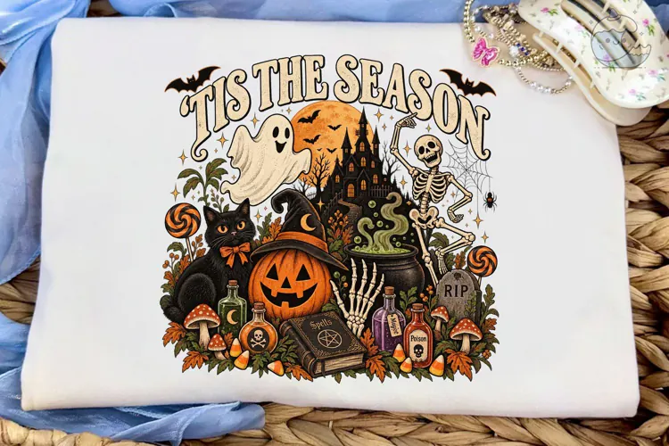 'Tis The Season Halloween PNG Shirt Desi