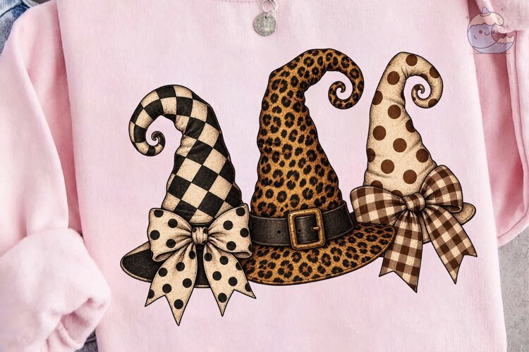 Witch Hats PNG Sublimation Design example image 1