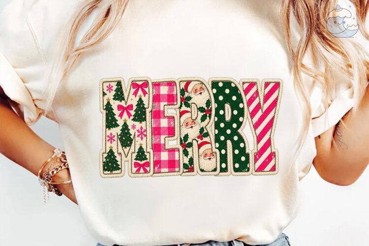 Merry Christmas PNG Sublimation Shirt De example image 1