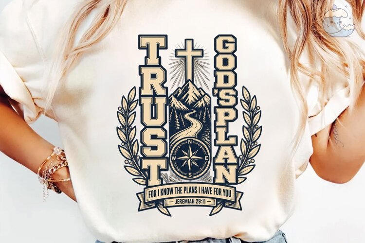 Trust & Godplan PNG Sublimation Design example image 1