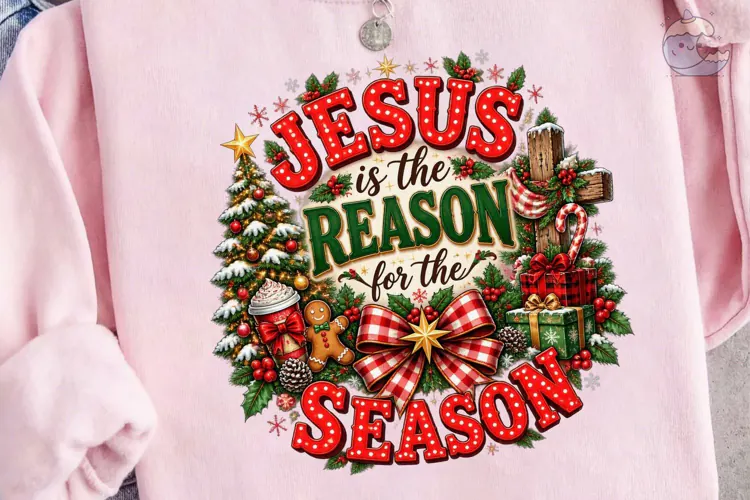 Jesus is the Reason Season PNG Sublimati