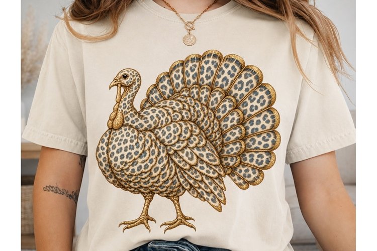 Ornate Peacock PNG Sublimation Design example image 1