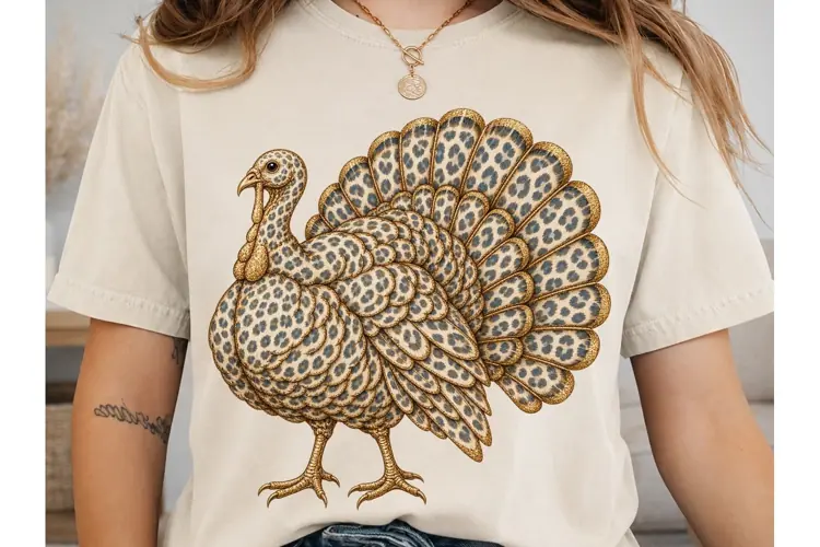 Ornate Peacock PNG Sublimation Design