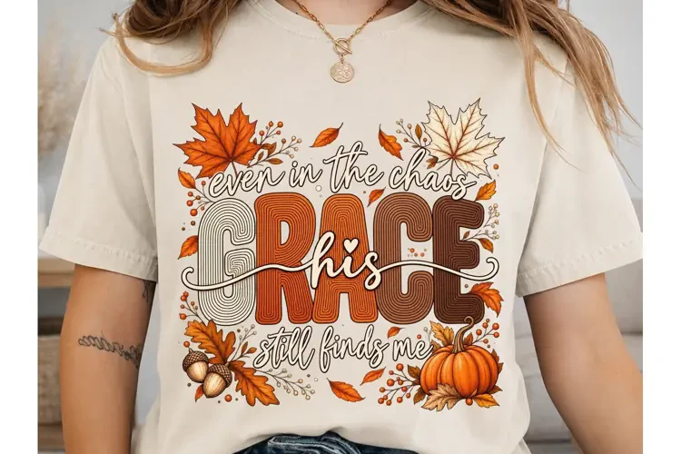Even in Chaos Finds Me Fall PNG Sublimat
