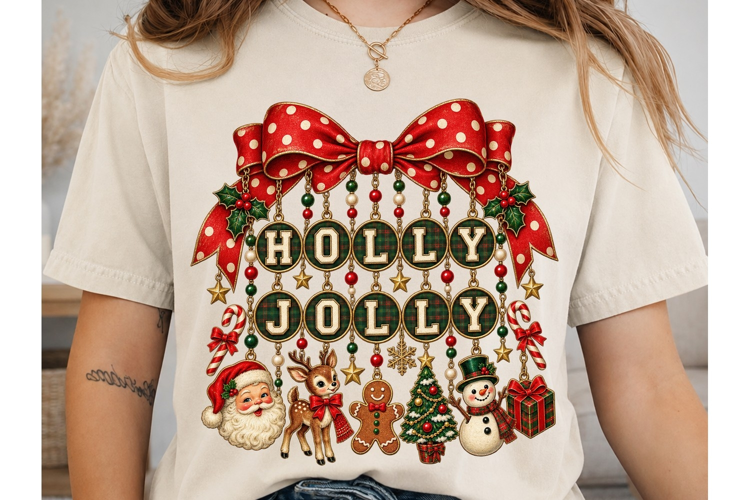 Holly Jolly Christmas PNG Sublimation De