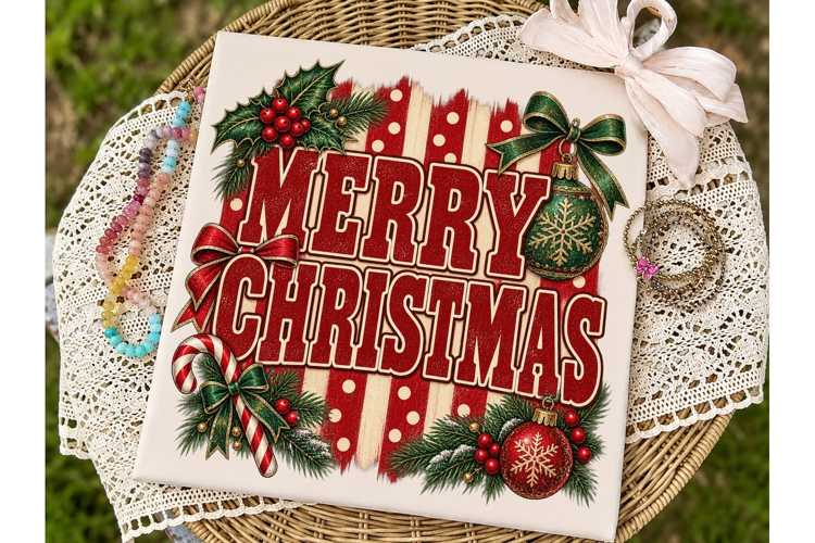Merry Christmas PNG Sublimation Design