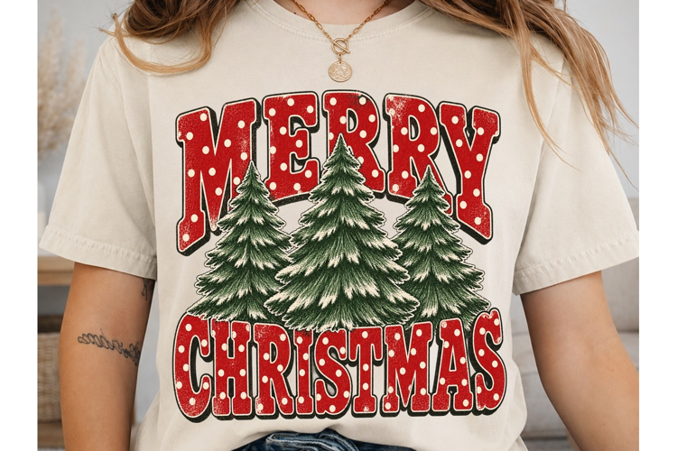 Merry Christmas PNG Sublimation Design