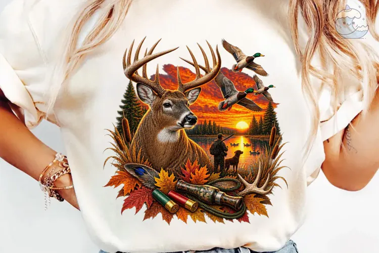 Hunting Season Buck PNG Sublimation Desi