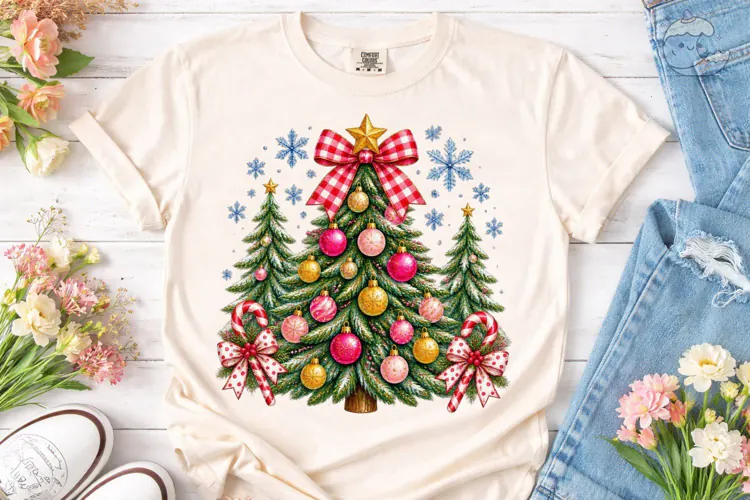Christmas Tree Ornaments PNG Sublimation