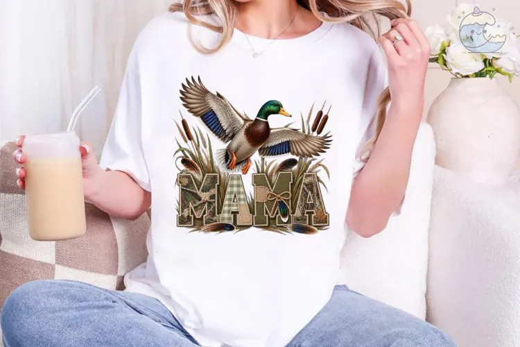 Mama Duck PNG Sublimation Shirt Design