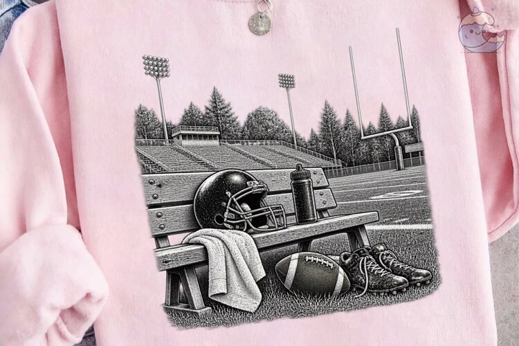 Football Stadium Bench PNG Sublimation D example image 1