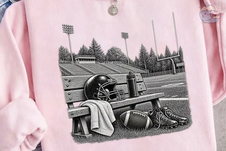 Football Stadium Bench PNG Sublimation D