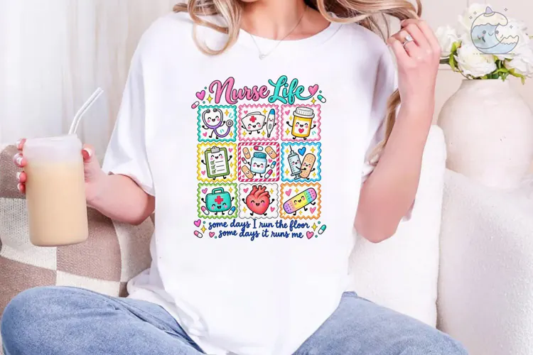Nurse Life PNG Sublimation Shirt Design