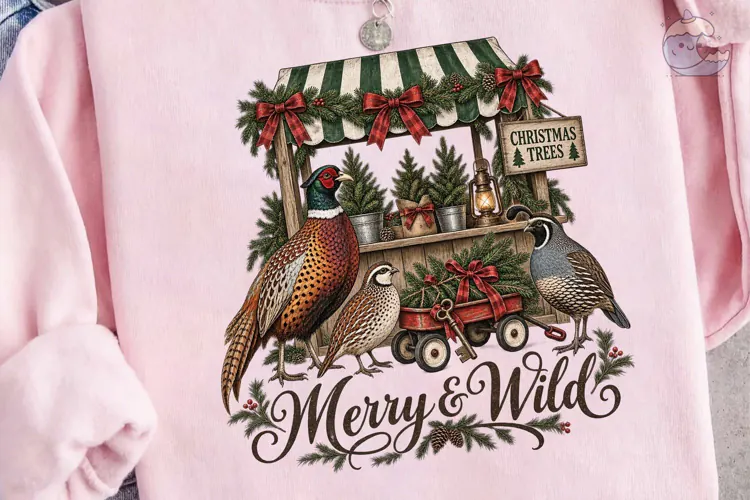 Merry & Wild Christmas Trees PNG Shirt