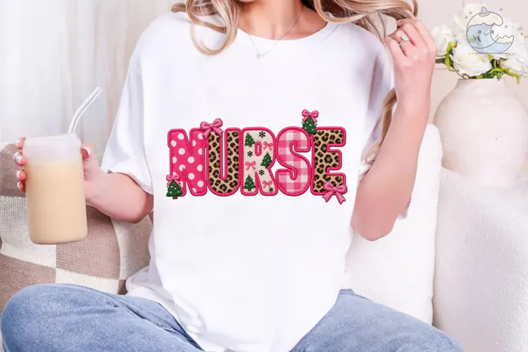 Nurse Christmas PNG Sublimation Shirt De