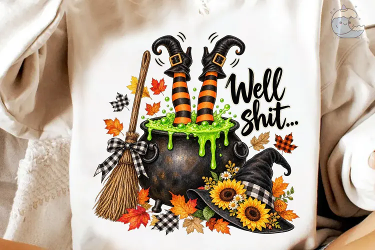 Well Shit Halloween PNG Sublimation Shir