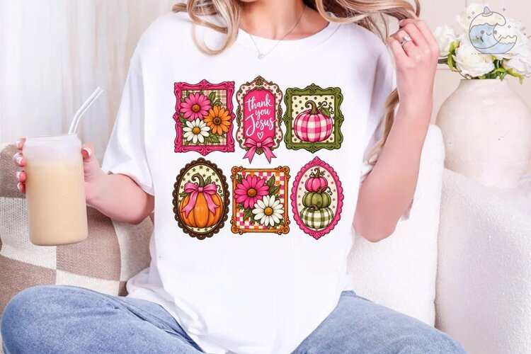 Thank You Jesus Pumpkin PNG Sublimation example image 1